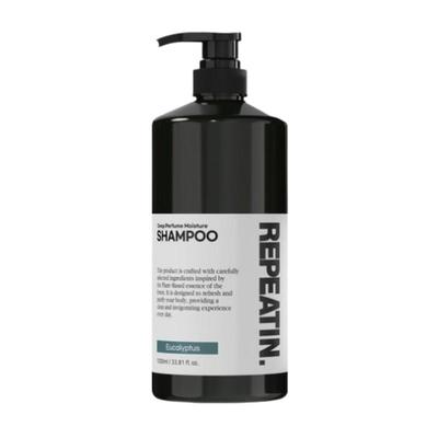 REPEATIN Protein Shampoo 1L | Koreanisches Feuchtigkeitsshampoo für trockenes Haar, Kopfhautpflege & Eukalyptusduft