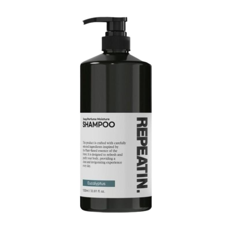 Шампунь REPEATING Protein 1 л | Корейский увлажняющий шампунь для сухих волос, уход за кожей головы и эвкалиптовый аромат 1L