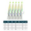 5Pcs/Set Fishing Bait Rigs Sabiki Rigs with Luminous Beads and High Carbon Hooks for Fresh Saltwater Fishing