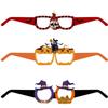 6 Pcs Funny Cosplay Eyeglass Spider Design Party Photo Props Halloween Paper Glasses  Party