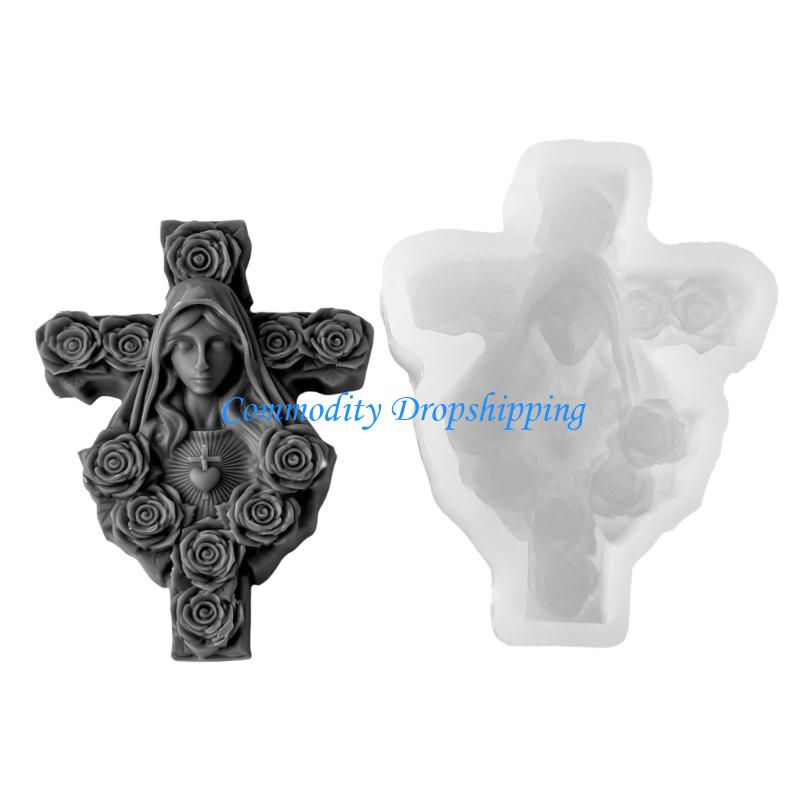 Y5JC Halloween Mould Plasters Molds Religious Theme Silicone Molds Resin Molds