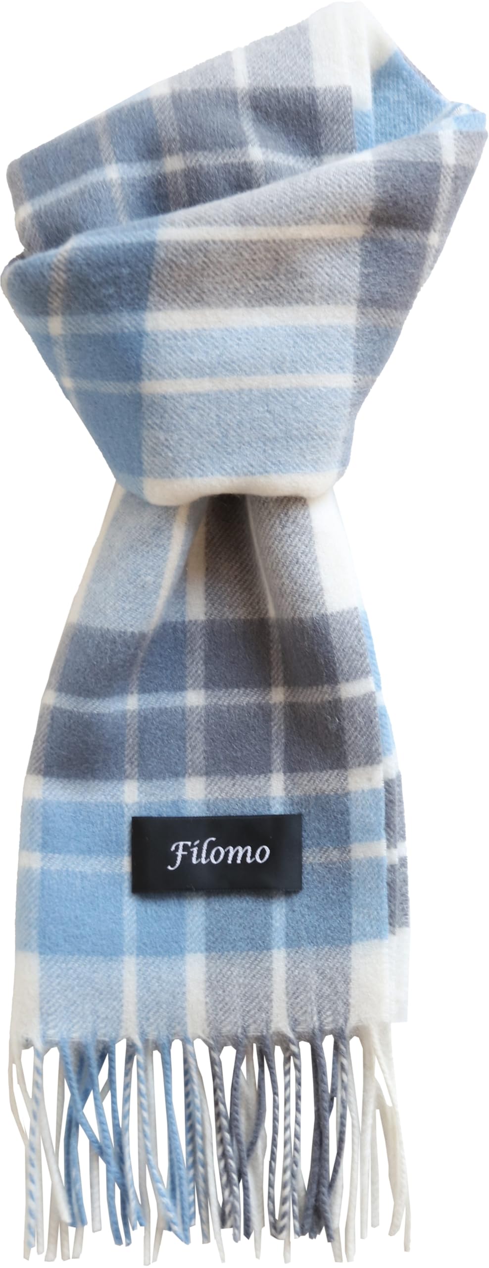 

Шарф Filomo из смесовой кашемировой ткани для мужчин и женщин Текстура x 22 x 30 Синий [Мягкие вариации] (185 см, Проверить)