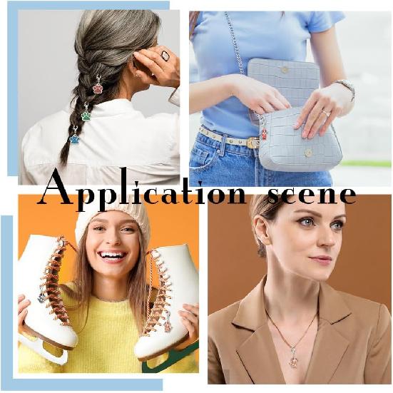 PLIGREAT 24 Pcs Cute Dog Paw Stitch Markers Crochet Markers with Lobster Claw Clasps Knitting Locking Marker for Woman Grandma DIY Gifts Making