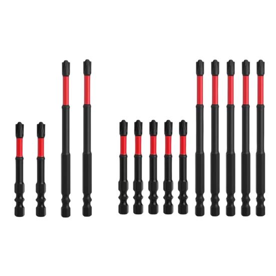 4/10Pcs Electricians Impact Screwdriver Bit Set 65mm 110mm Slotted Heads 1/4 Inch Hex Shank CNC Machined Metal Cross-Slot Screw Driver Drill Bits Kit