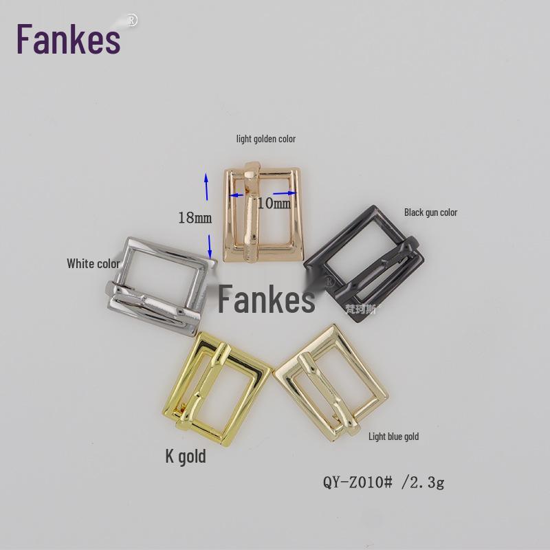 Zinc Alloy Trapezoidal Belt and Shoe Buckle - Adjustable Pin Buckle for Clothing and Accessories