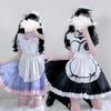 3Pcs Sweet Maid Outfit Women Anime Maid Costume Fancy Dress Cosplays Costume Maid Dress with Headwear Apron