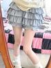 Ruffles Mini Skirt for Women Kawaii Lolita A Line Skirts Shorts Y2K Sweet Style Clothing Harajuku
