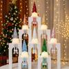 Luminous Christmas Gnome Ornament with Soft Legs, Sitting Pose for Creative Home Decor