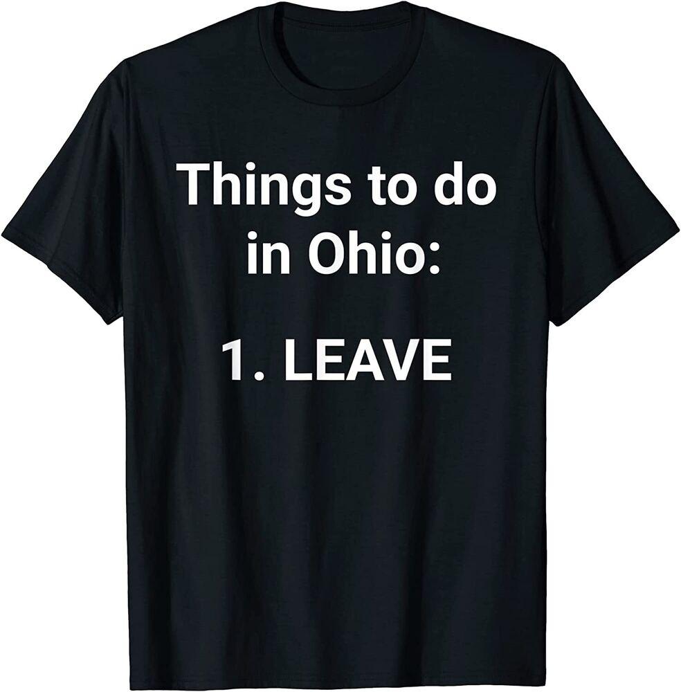 

Футболка унисекс «Вещи, которые делают в Огайо» Leave Funny Ohio Memes S