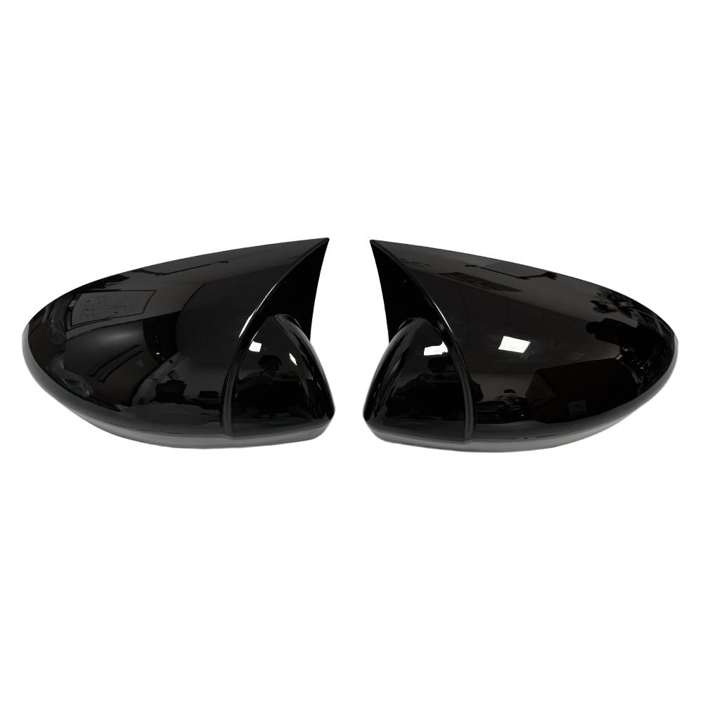 

For Renault Megane 4 MK4 2016 2017 2018 Car Rearview Side Mirror Cover Wing Cap Exterior Door Housing Shell Trim ABS Gloss Black