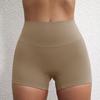 Plain Color High-Stretch Yoga Shorts - Soft, Three-Quarter Length Base Layer