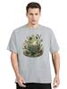 Cute Cottagecore Floral Frog Aesthetic Graphic TShirt Casual T Shirt Cotton Tops Tees Unisexs Clothes Oversized Unisex Tshirt