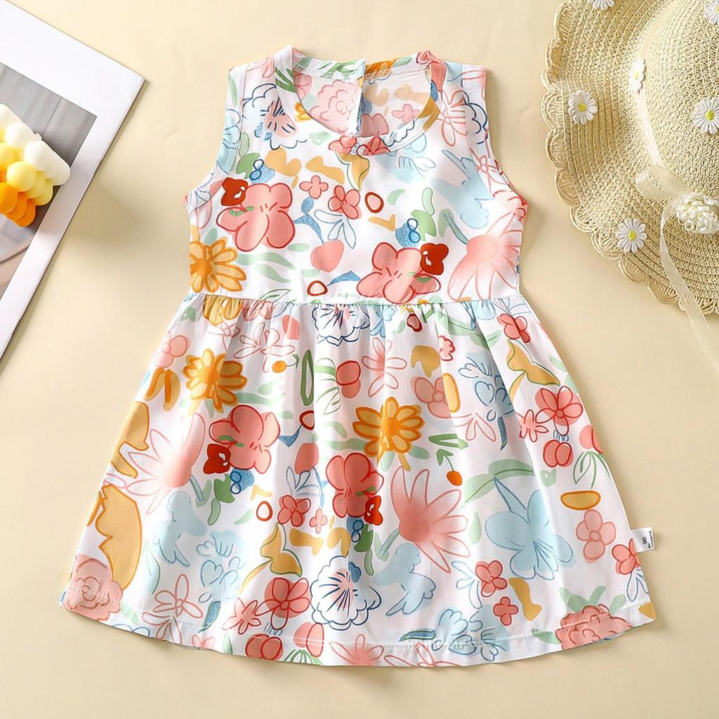 Children's Clothing Baby Princess Dress Girls Dress Children's Summer Dress Children's Skirt Artificial Cotton Cotton A-line Skirt