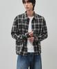 ALYSS Pale Check Crop Shirt [Black]