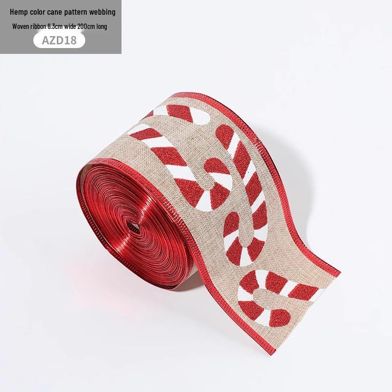 In Stock: New Christmas Bow Ribbon - Imitation Hemp Holiday Decoration Supplies