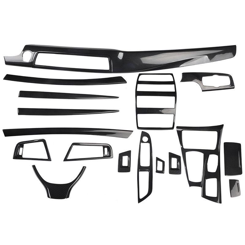 5 Series Carbon Fiber Interior Trim: 525li/530le Console Shifter & Door Panel Decorative Sticker (G38/F18)