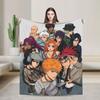 Super Soft Blanket Picnic BLEACH Anime Ichigo  Throw Blanket  Flannel Bedspread For Couch Chair Graphic Sofa Bed Cover