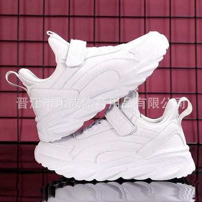 Klassenkamerad, kleine weiße Schuhe, Frühling und Herbst, atmungsaktives Netzgewebe, Schuhe für Jungen und Mädchen in der Schule, Lederoberfläche