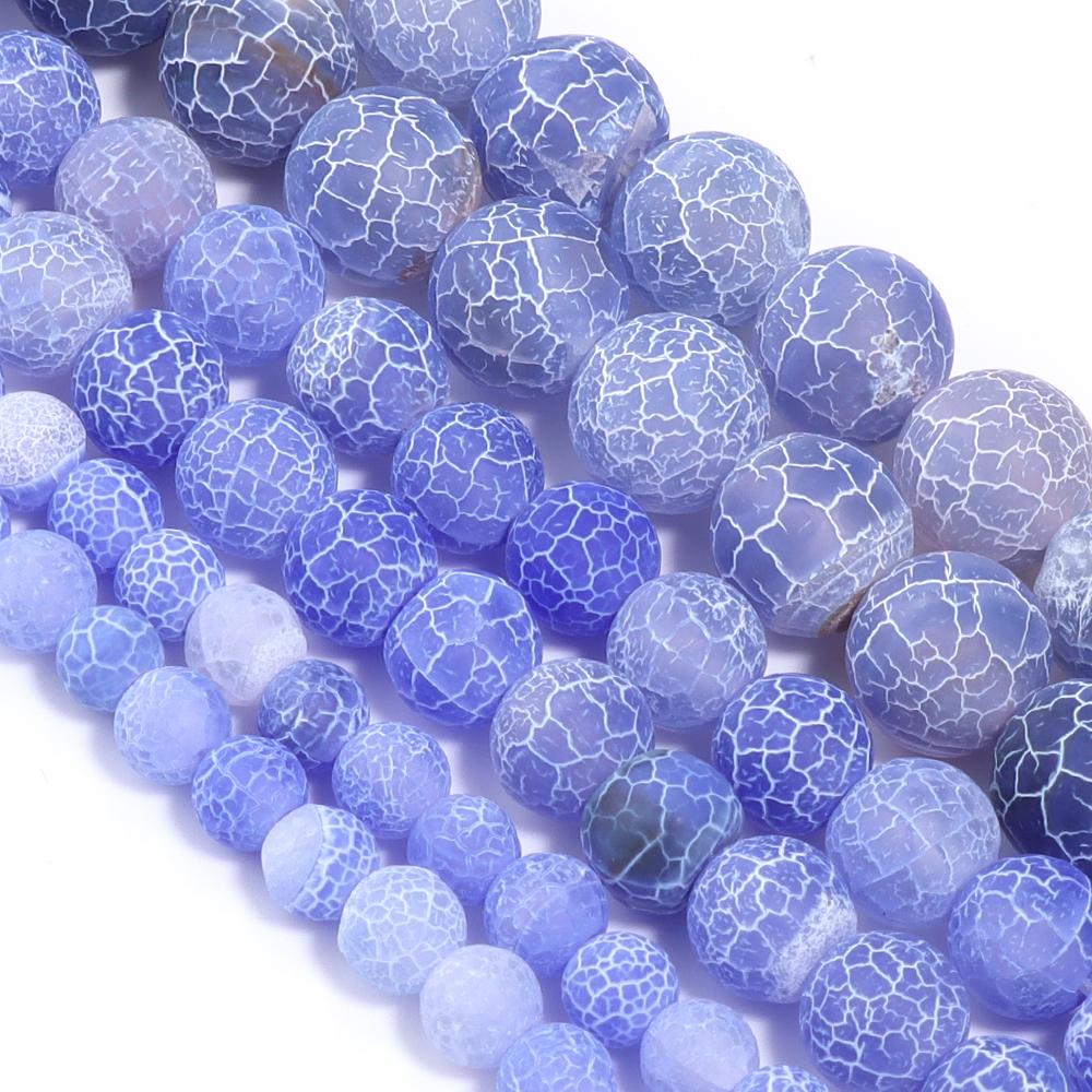 Natural Weathered Agate Stone Beads 6/8/10mm Color Loose Beads Spaced Beads for Jewelry Making Accessories DIY Bracelet Necklace