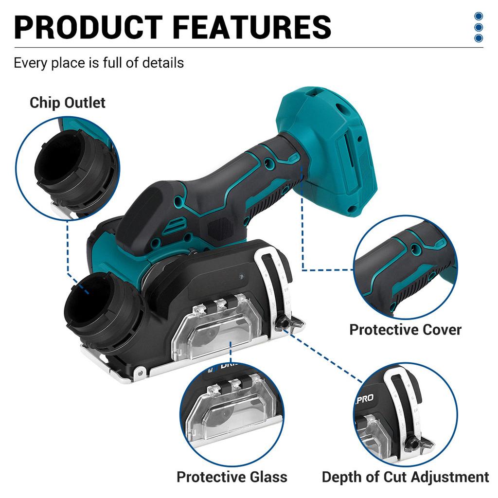 20000RPM Brushless Electric Circular Saw Multifunction Curved Cutting Saw Cordless Portable Woodworking Power Tool