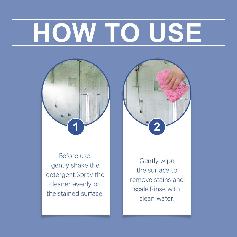 Strong Bathroom Cleaning Foam Spray Powerfully Removes Dirt and Stains Leaves Fresh Smell for Home Surfaces