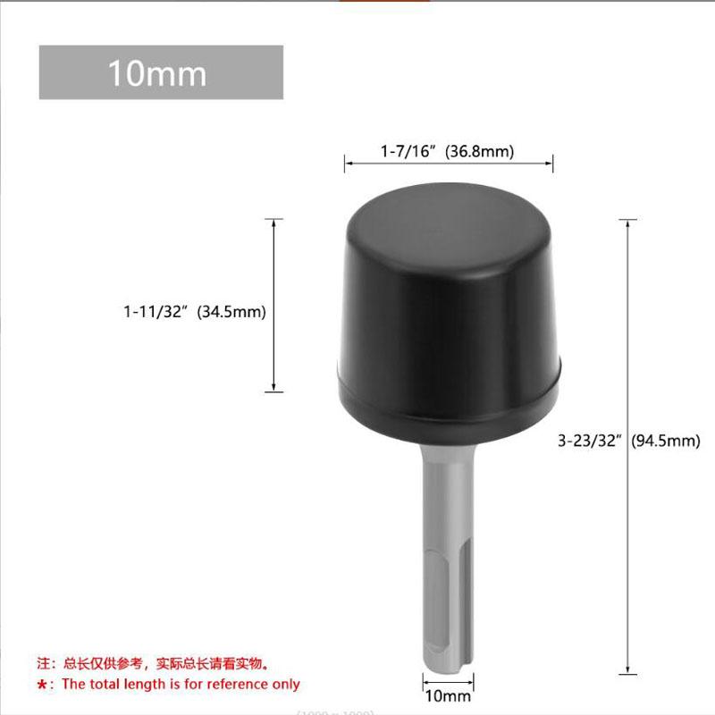 

Электрический резиновый молоток головка электрическая отмычка аксессуары настенная плитка листовой металл ударный молоток круглая ручка SDS два отверстия Pack of 1 чёрный