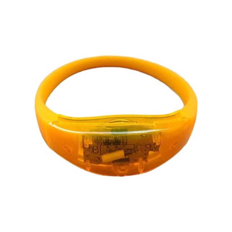 5 Stück Sprachaktivierte Sound Control LED Armbänder Blinkendes Silikon Armband Weihnachten Bar Konzert Festival Party Zubehör