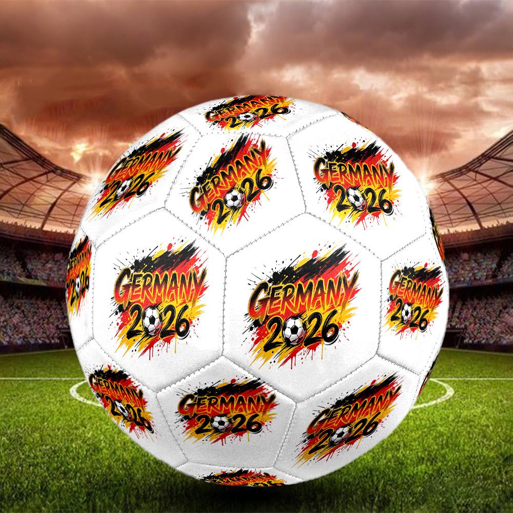 Germany 2026 Soccer Championship  Soccer Ball Size 5 Football Machine Sewn Outdoor Universal Football perfect gift for sports enthusiasts