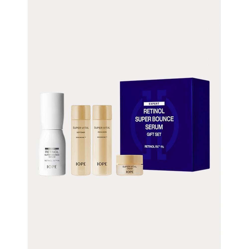 

Iope Retinol Super Bounce Serum Single Item Special Set 50ml +xmd Stem 3 4 Kit Uv Shield Sun 10ml Retinol Mask