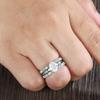 3 Pieces/set Bohemian Sparkling Zircon Inlaid Women's Rings, Vintage Trendy Holiday Party Accessories, Jewelry Gifts