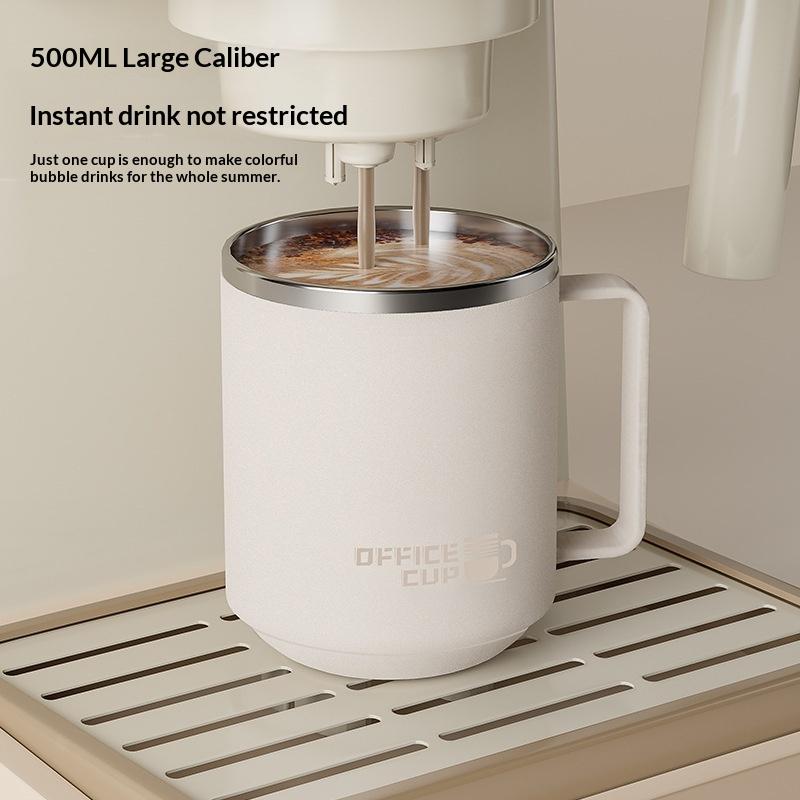 Double Wall Insulated Coffee Mug Scratch Resistant 304 Stainless Steel Coffee Cup with Handle for Office Workplace
