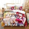 Nytt Kawaii High School DxD Sängklädesset Enkelt Twin Full Queen King Size Sängset Vuxen Barn Sovrum Täcke Set Anime Säng