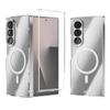 For Magsafe Anti-Scratch PC Clear Phone Case For Samsung Galaxy Z Fold 7 6 5 4 Wireless Charging Corners Reinforced Hard ./\'[[p