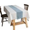 Waterproof Modern Minimalist Linen Blend Table Runner Rectangular Tablecloth Dining Coffee