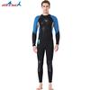 3MM Wetsuit Men's Wet One-piece Thermal Long-sleeved Waterproof Female Snorkeling Swimsuit