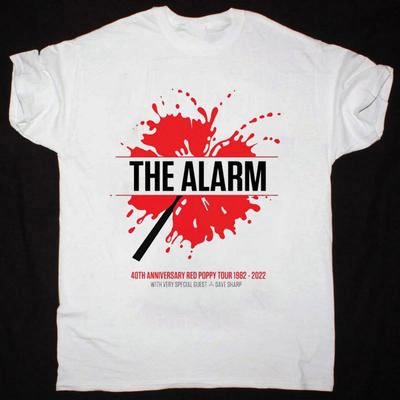The Alarm - 40th Anniversary Britische Tour 2022 Weiß Alle Größen T-Shirt AC1152 Unisex T-Shirt