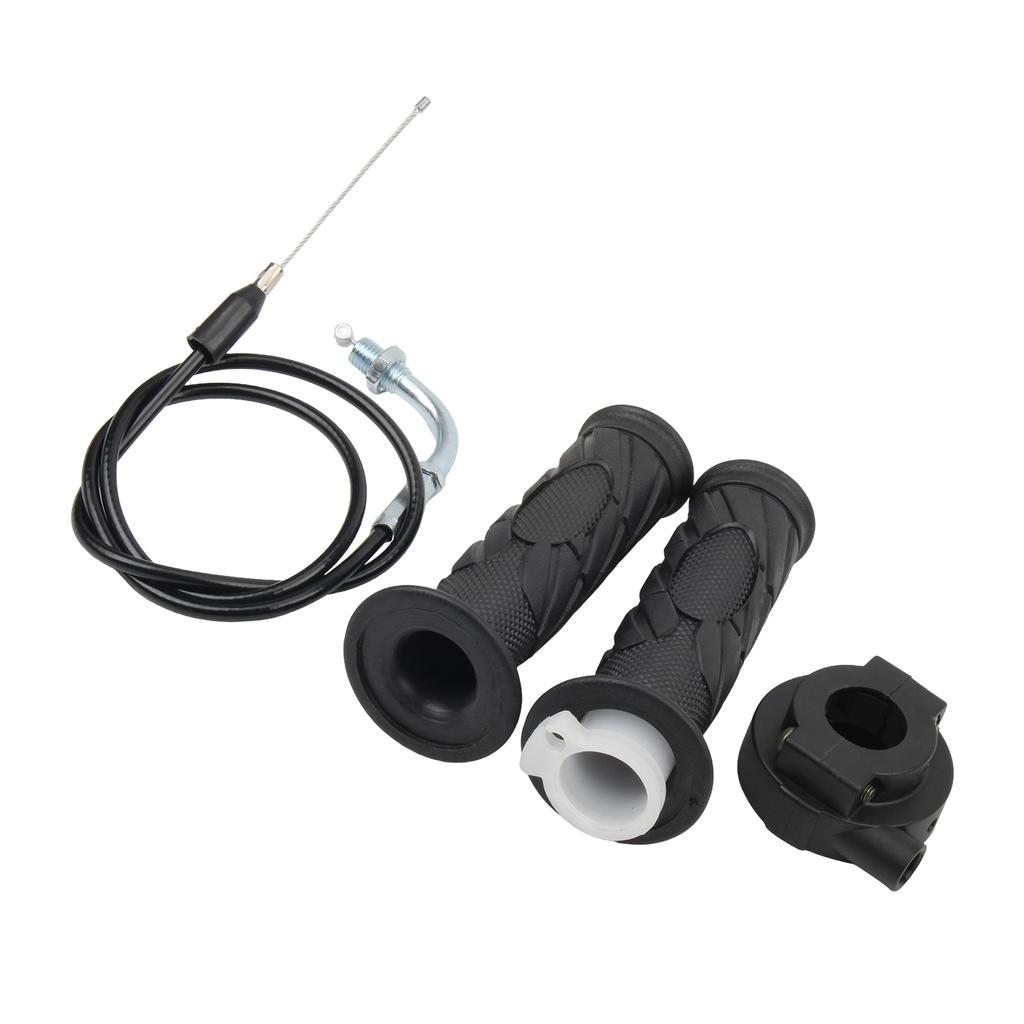Universal Motorcycle 22mm 7/8" Throttle Twist Grip Set With Throttle Cable For GY6 50cc-150cc ATV Dirt Bike Motocross Scooter