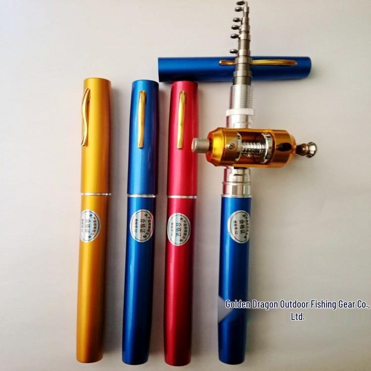 Pen Miniature Fishing Rod: 1m, 1.4m, 1.6m Ultra-Short Baitcasting Ice Pocket Rod