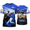 Hot Sale Baseball Pattern Printing Personality 3D Printed T-shirt Sports Softball Unisex Quick-drying Short-sleeved T Shirt Top
