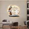 European Retro Unusual Metal Horloge Decorarion Modern Design Wall Clock Minimalist Oversized Automatic Arabic Wall Clock Nordic