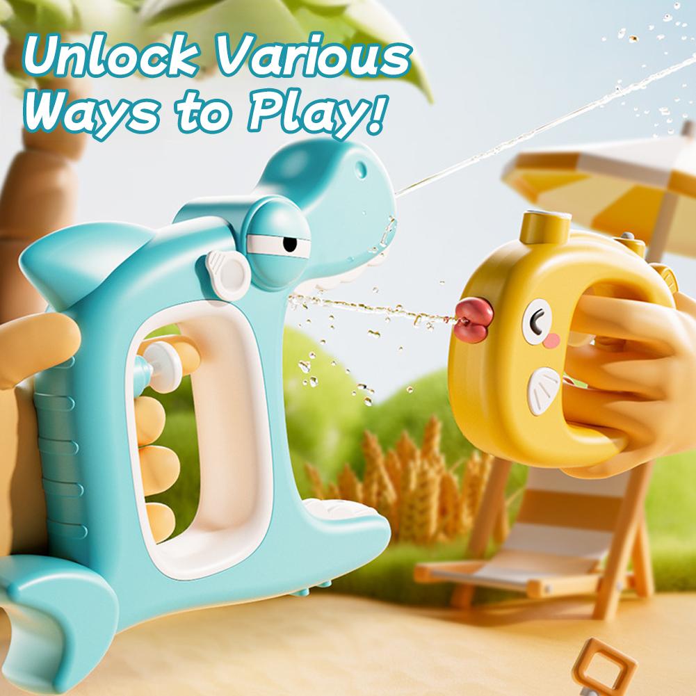 Shark Water Gun Set Large & Small Water Blaster Summer Outdoor Pool Beach Toys For Kids Parent-Child Squirt Gun Fighting Gift