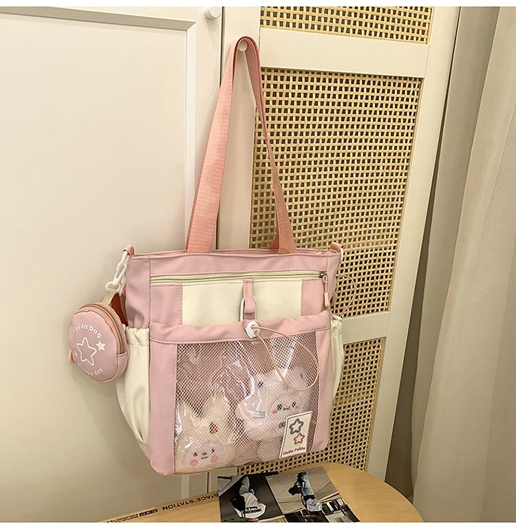 Torebka szkolna urocza dziewczynka wysoka wartość dopamina ból duża pojemność słodki lek makijażu