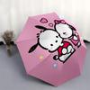 Pochacco Automatic Opening and Closing Parasol Compact Travel umbrella with 8 Ribs for Women and Men Ideal Birthday/Christmas Gift, Outdoor