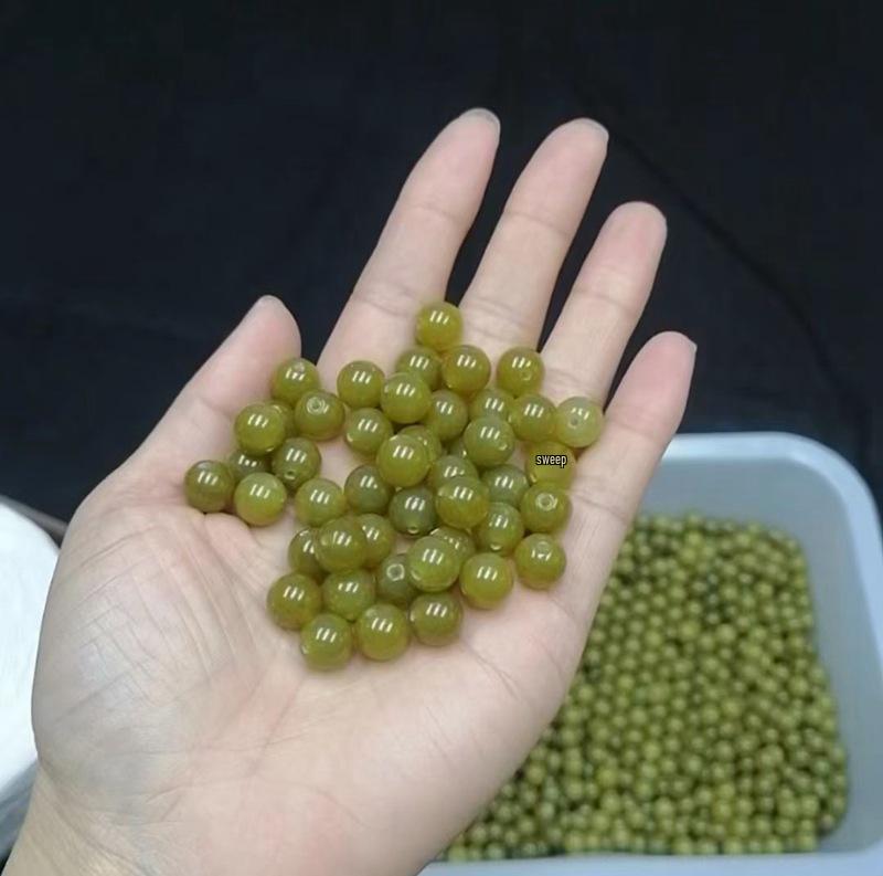 

Natural Xiu Jade Avocado Green Beads - 6mm, 8mm, 10mm, 12mm for DIY 6mm