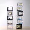 2023 Mini Aquarium Fish Tank Lamp Control Color Circular Aquariummini Fish Tank Light Home Decoration Aquarium Accessorie