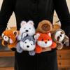 Cute Ponytail Plush Toy Doll Party Style Small Animal Mini Table Companion Ornament for Boys and Girls Rag Dolls
