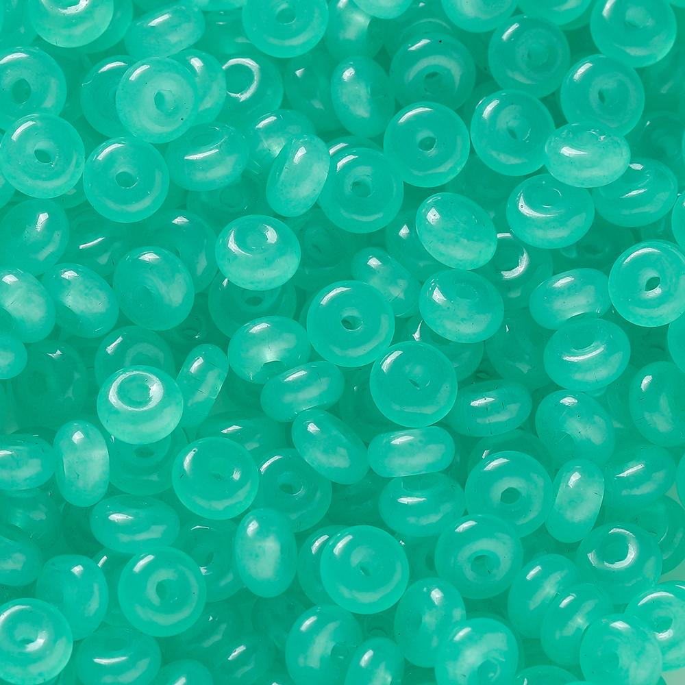 

50Pcs 3x6mm Colorful Glass Abacus Beads Loose Spacer Beads Charm for Necklace Bracelet Earring DIY Jewelry Making Accessories озеро зеленый