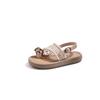 Fashion Girls' Shoes Summer New Kids Shoes Retro Women's Sandals Anti Slip Child Sandals Soft Soled Girls' Sandals