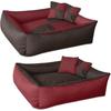 Dog Bed - Beddog - Max Quattro 2in1 - Red/brown - 100x85cm - Large