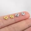 10pcs 15pcs 20pcs 18K Gold Plated Leaf Flower Bead Caps Bracelet Necklace Crafts Round Bead Cap DIY Jewelry Making Accessories